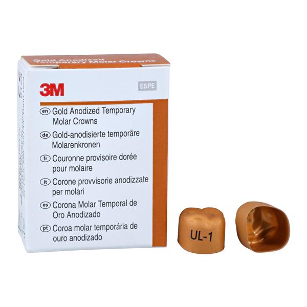 3M Solventum 940311 Unitek Crowns Gold Anodized 1st Molar #1 Upper Left 5/Bx 3M Solventum 940311 Unitek Crowns Gold Anodized 1st Molar #1 Upper Left 5/Bx